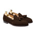 Crockett & Jones - Cavendish Dark Brown Calf Suede Tassel Loafer SHOES Crockett & Jones