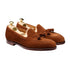 Crockett & Jones - Cavendish Polo Brown Calf Suede Tassel Loafer SHOES Crockett & Jones