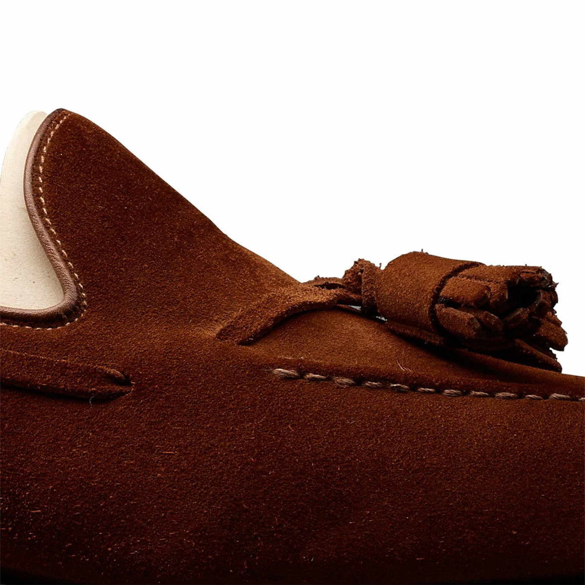 Crockett &amp; Jones - Cavendish Polo Brown Calf Suede Tassel Loafer SHOES Crockett &amp; Jones