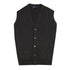 Robert Old - Charcoal Beaulieu Cashmere Sleeveless Cardigan CASHMERE Robert Old