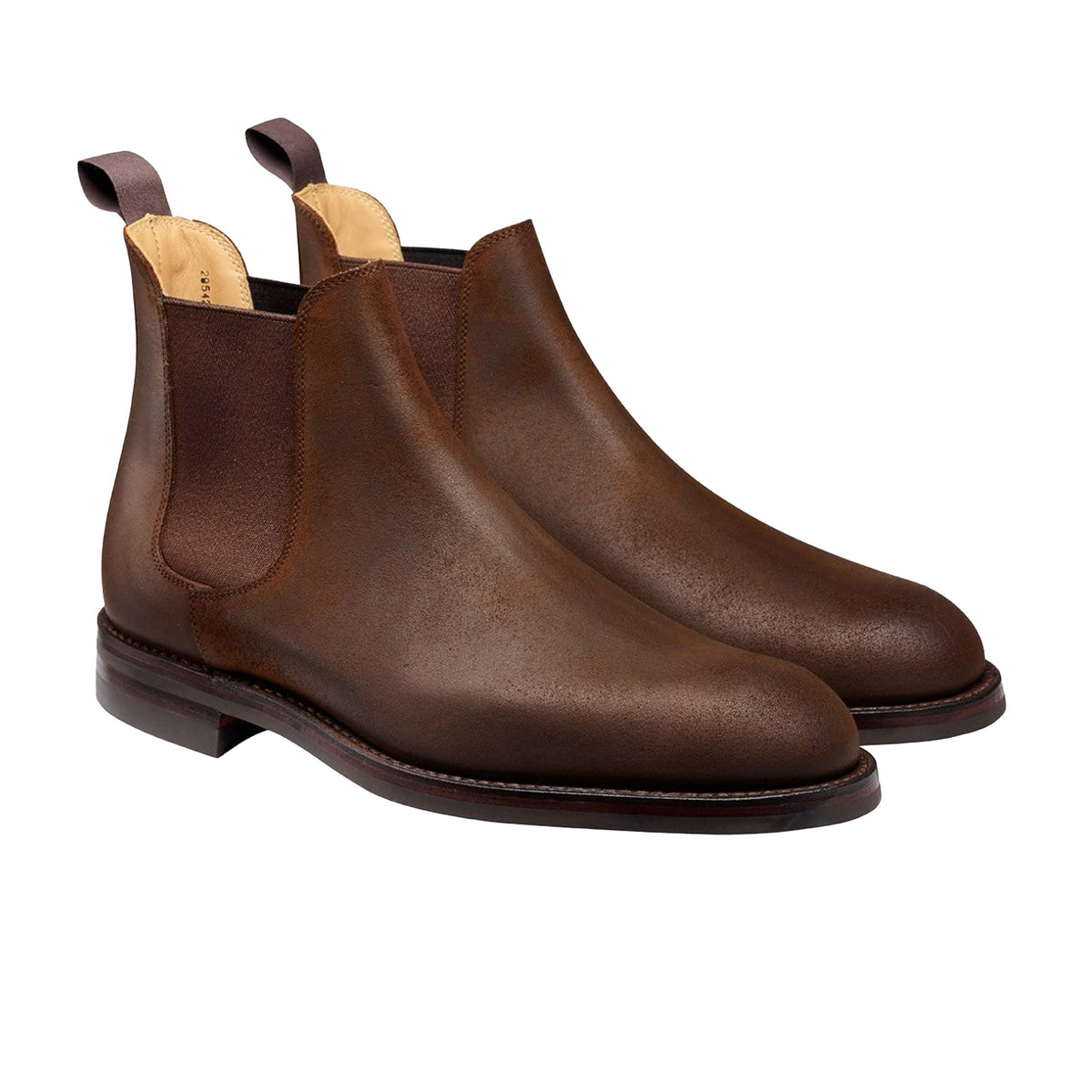 Crockett &amp; Jones - Chelsea 5 Dark Brown Rough-Out Suede Boots SHOES Crockett &amp; Jones