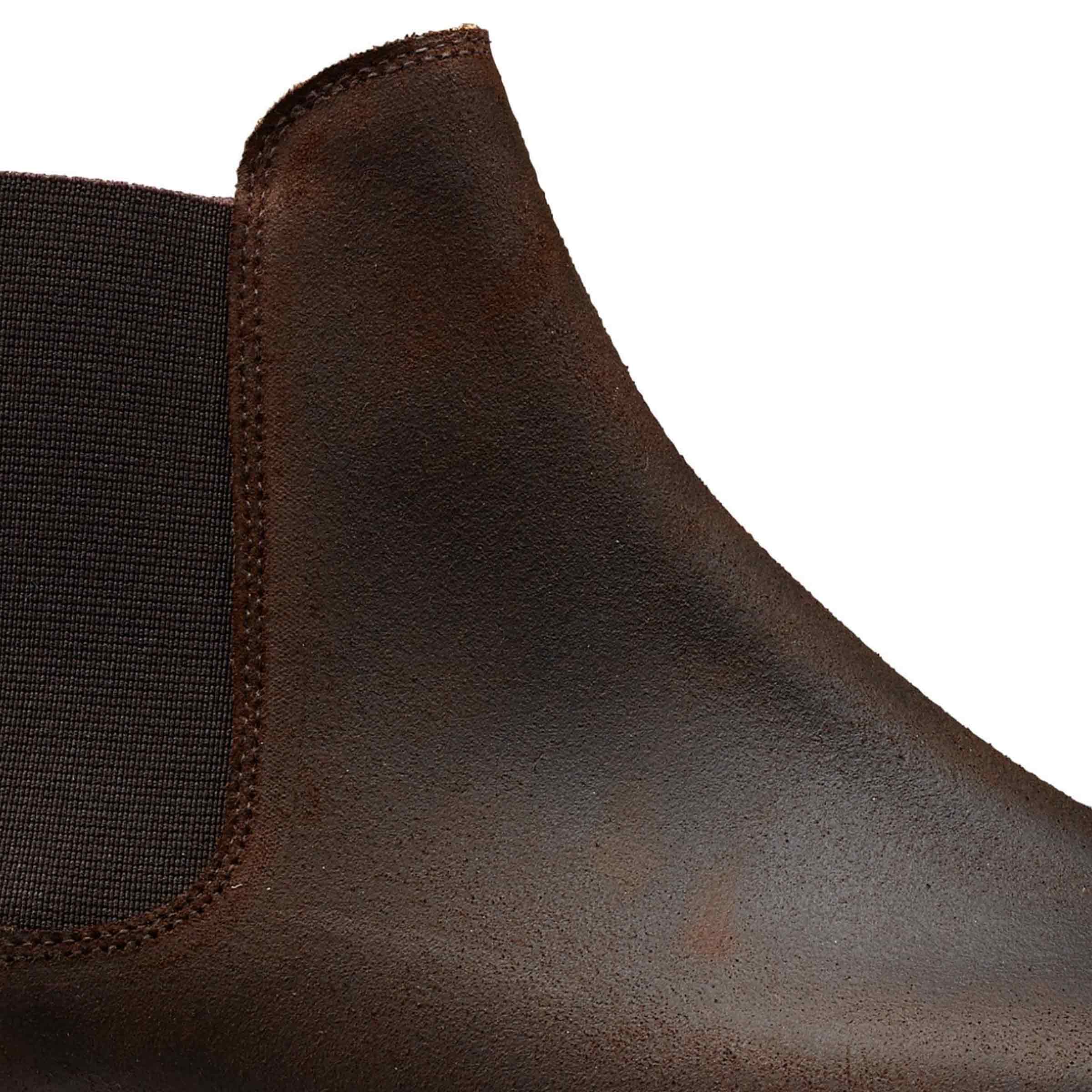 Crockett &amp; Jones - Chelsea 5 Dark Brown Rough-Out Suede Boots SHOES Crockett &amp; Jones