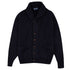 Dark Navy Colonial 8ply Cashmere Shawl Cardigan CASHMERE Robert Old