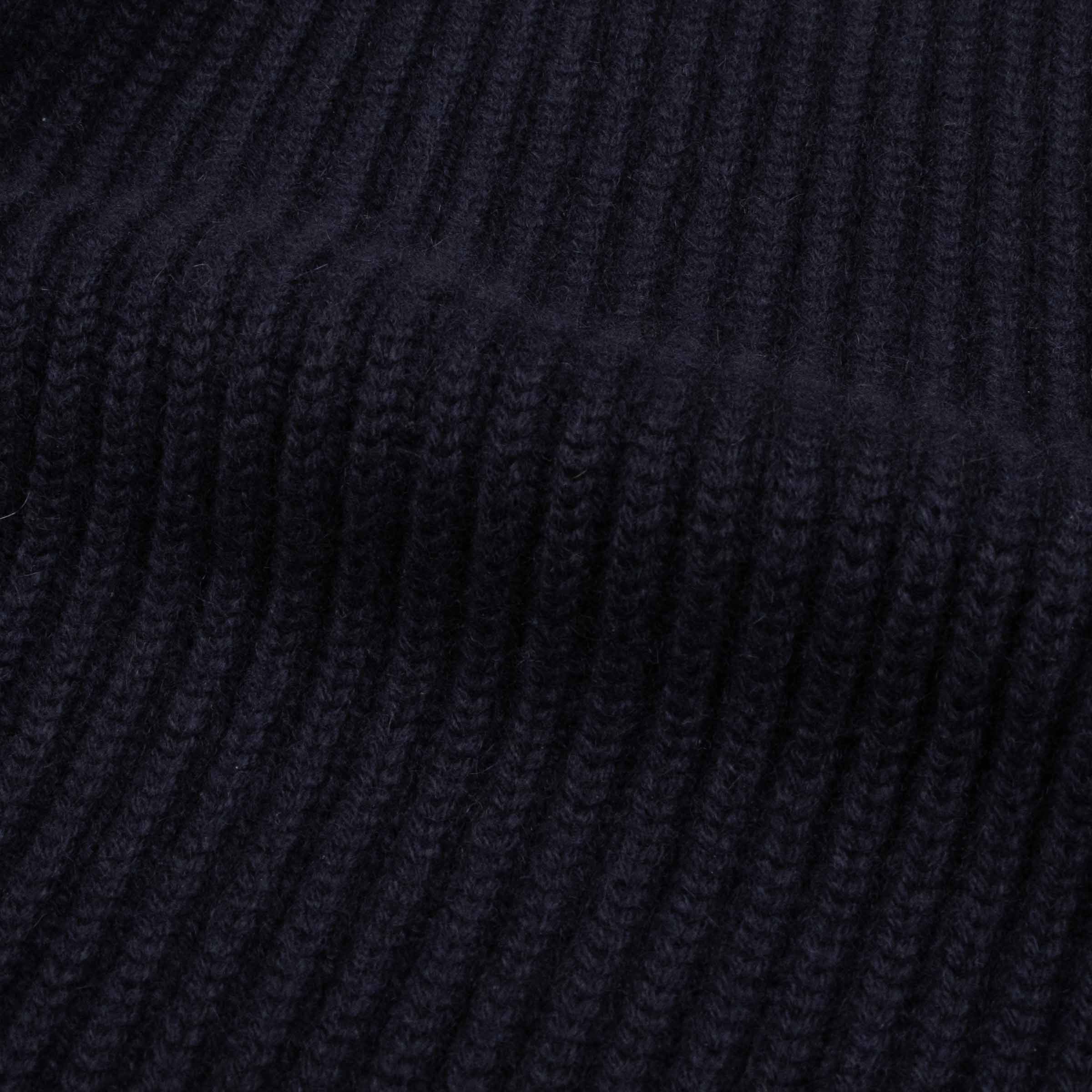 Robert Old - Dark Navy Colonial 8ply Cashmere Shawl Cardigan CASHMERE Robert Old