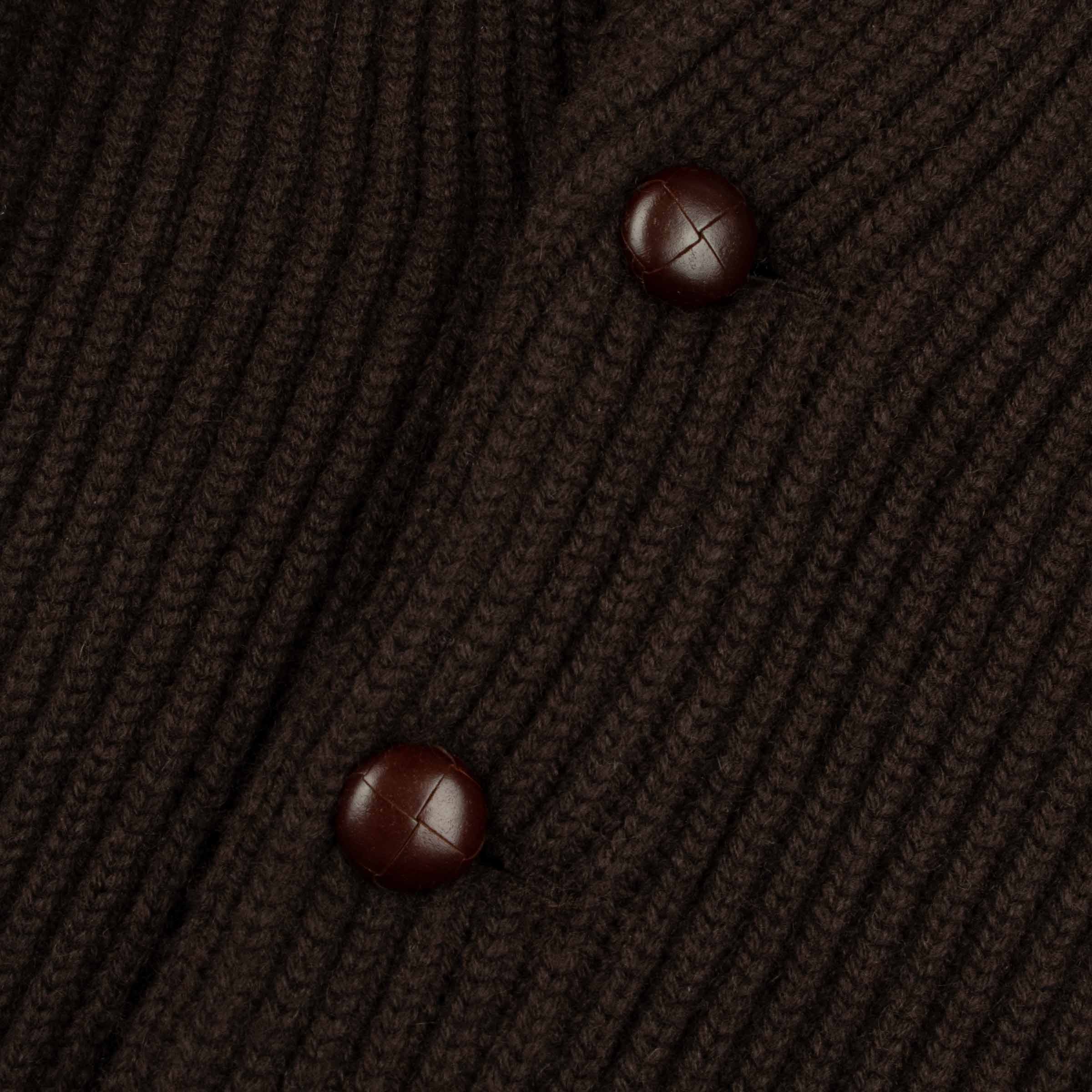 Robert Old - Ebony Colonial 8ply Cashmere Shawl Cardigan CASHMERE Robert Old