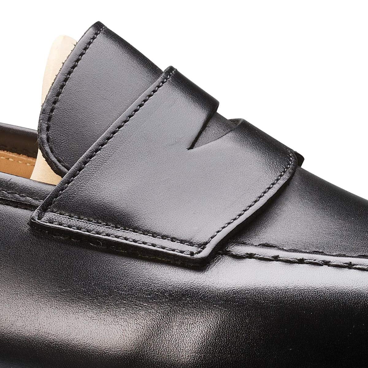 Crockett &amp; Jones - Boston Black Calf City Sole Penny Loafer SHOES Crockett &amp; Jones