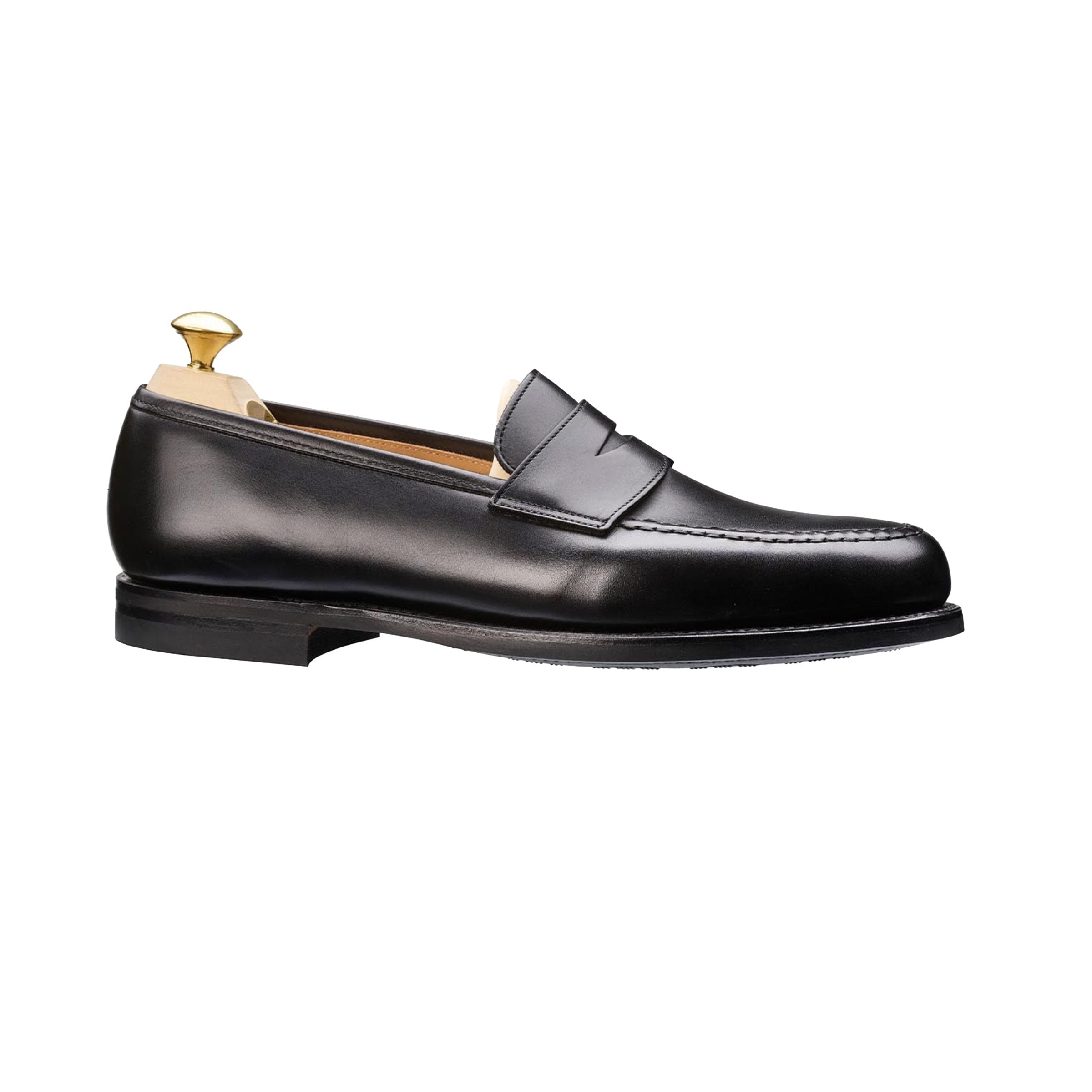 Crockett & Jones - Boston Black Calf City Sole Penny Loafer SHOES Crockett & Jones