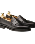 Crockett & Jones - Boston Black Calf City Sole Penny Loafer SHOES Crockett & Jones