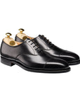 Crockett & Jones - Hallam Black Calf Oxford Shoes City Sole - E Fitting SHOES Crockett & Jones