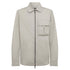 Belstaff - Cement Grey Drome Cotton Gabardine Overshirt BLOUSONS Belstaff