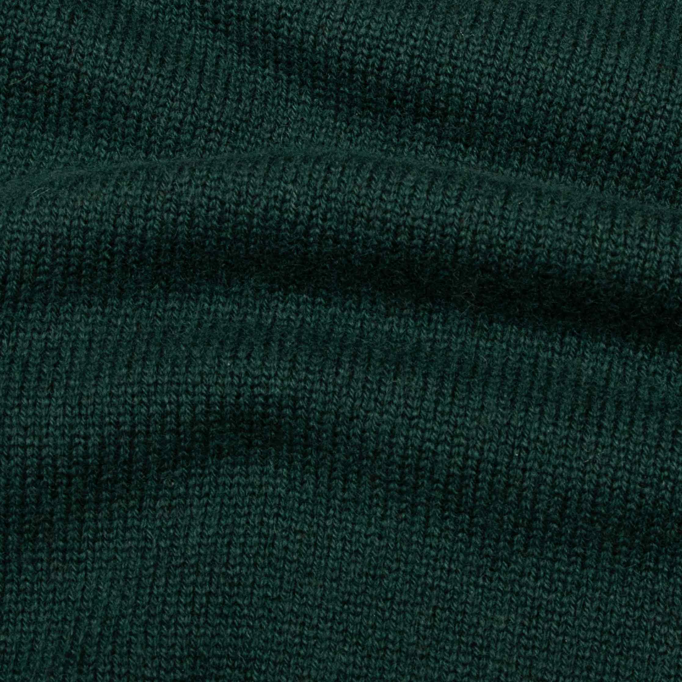 Bottle Green Mallaig 4ply Cashmere Cardigan CASHMERE Robert Old