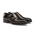 Santoni - Brown Double-Buckle Leather Shoes SHOES Santoni