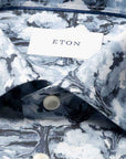 Eton - Blue Handpainted Motif Signature Twill Contemporary Fit Shirt L/S SHIRTS Eton