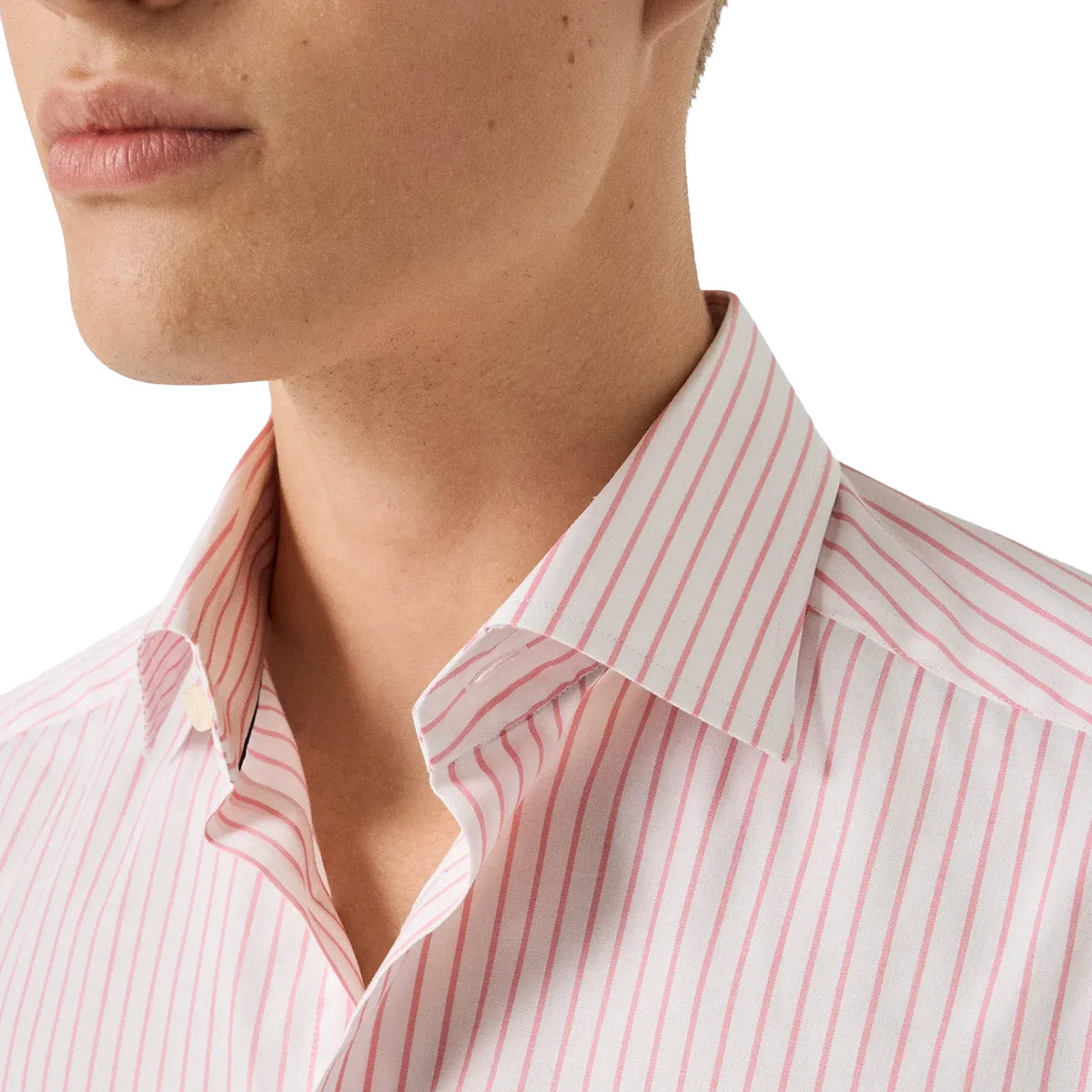 Eton - Pink Striped Signature Twill Slim Fit Shirt L/S SHIRTS Eton