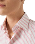 Eton - Pink Striped Signature Twill Slim Fit Shirt L/S SHIRTS Eton