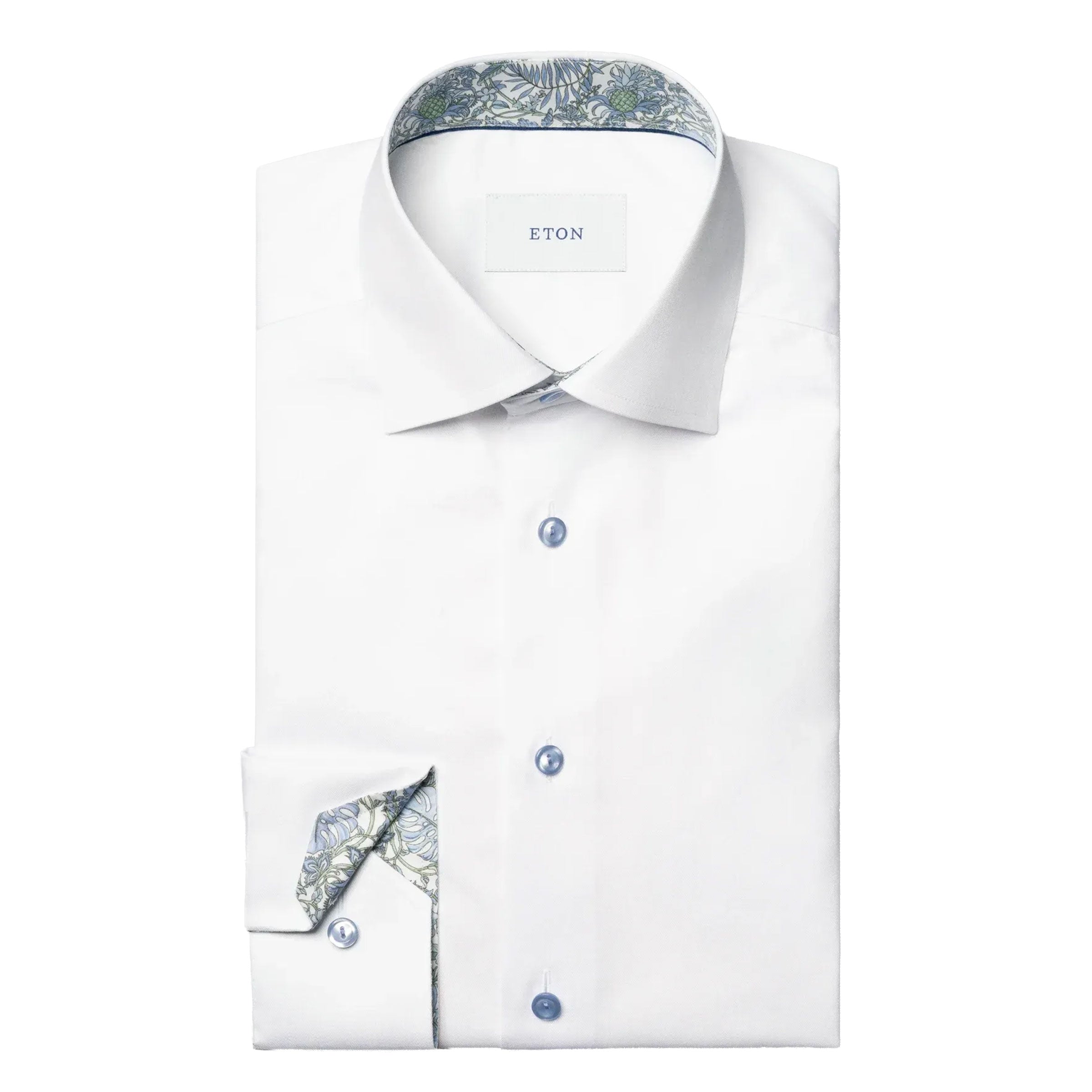 Eton - White Contrast Signature Twill Contemporary Fit Shirt L/S SHIRTS Eton