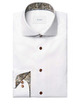 Eton - White Paisley Contrast Signature Twill Contemporary Fit Shirt L/S SHIRTS Eton