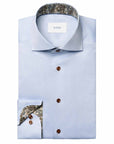 Eton - Light Blue Paisley Contrast Signature Twill Contemporary Fit Shirt L/S SHIRTS Eton