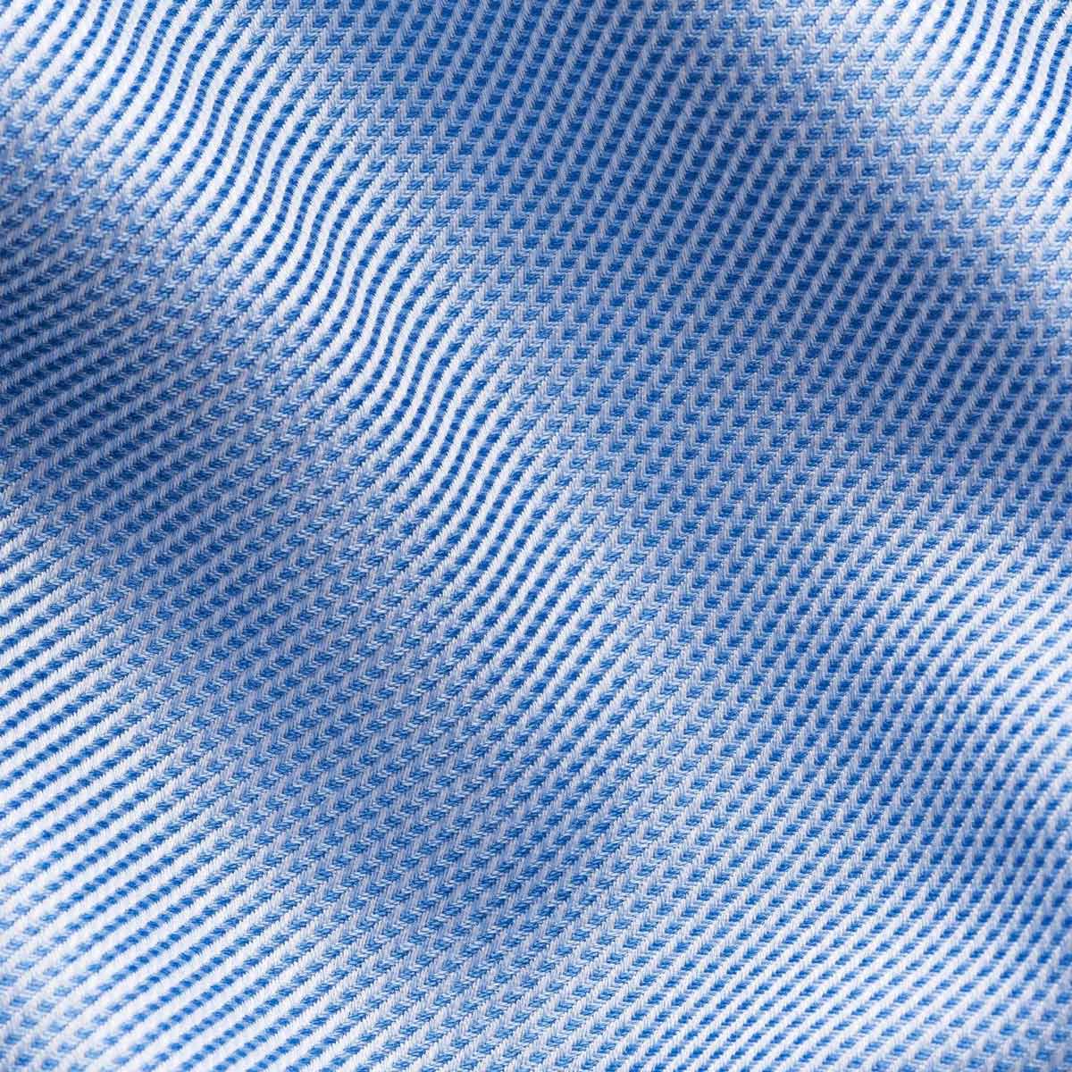 Eton - Blue Semi-Solid Signature Twill Contemporary Fit Shirt L/S SHIRTS Eton