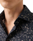Eton - Dark Navy Floral Signature Twill Contemporary Fit Shirt L/S SHIRTS Eton