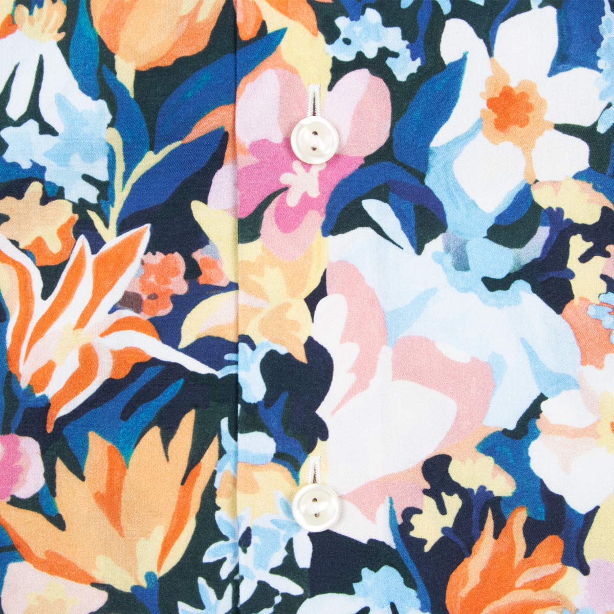 Eton - Orange Floral Contemporary Fit Shirt L/S SHIRTS Eton