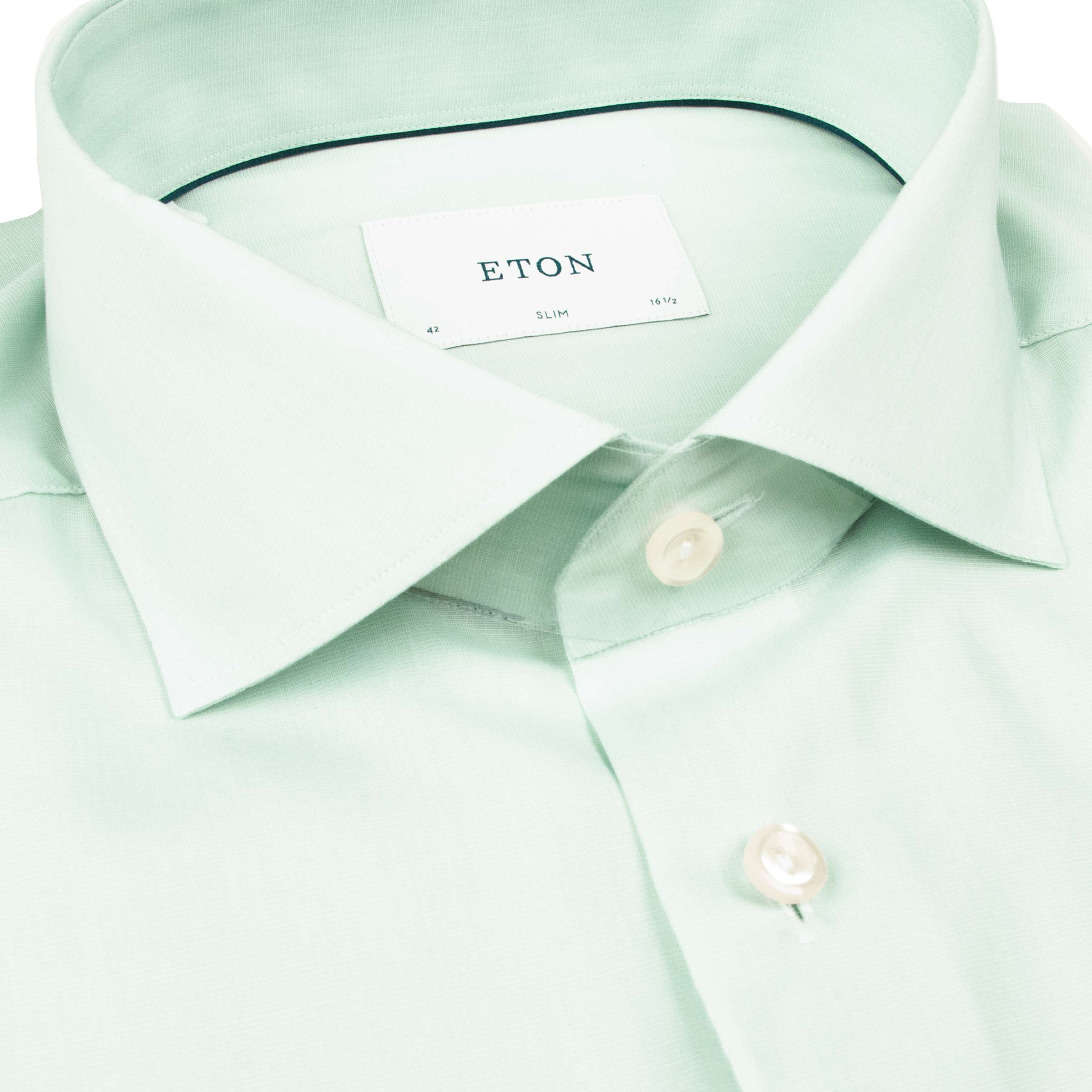 Eton - Green Breeze Poplin Shirt Slim Fit Shirt L/S SHIRTS Eton