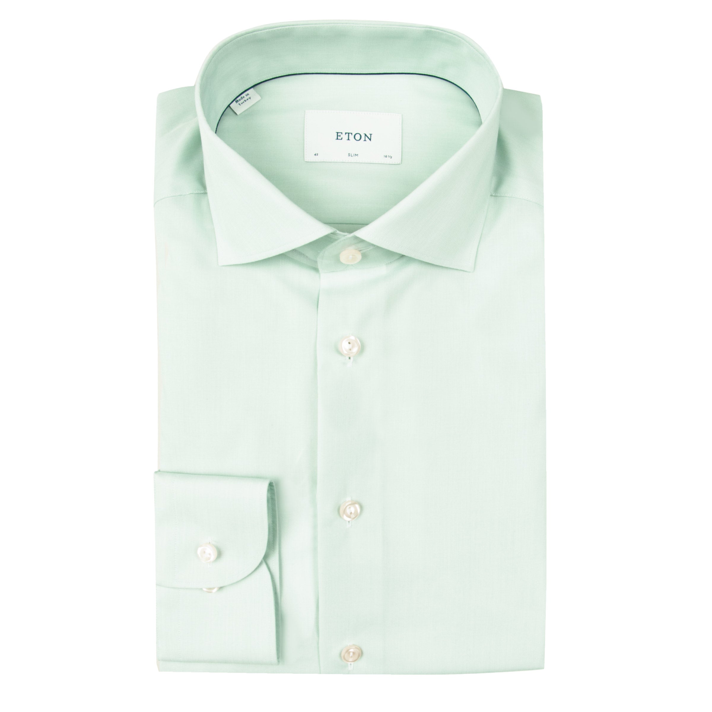 Eton - Green Breeze Poplin Shirt Slim Fit Shirt L/S SHIRTS Eton