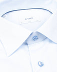 Eton - Light Blue Stripe Cotton and TENCEL™ Lyocell Slim Fit shirt L/S SHIRTS Eton