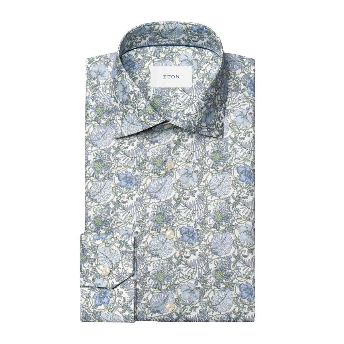 Eton - Floral Print Signature Twill Contemporary Fit Shirt L/S SHIRTS Eton