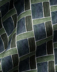 Eton - Green Geometric Print Resort Short Sleeve Shirt S/S SHIRTS Eton
