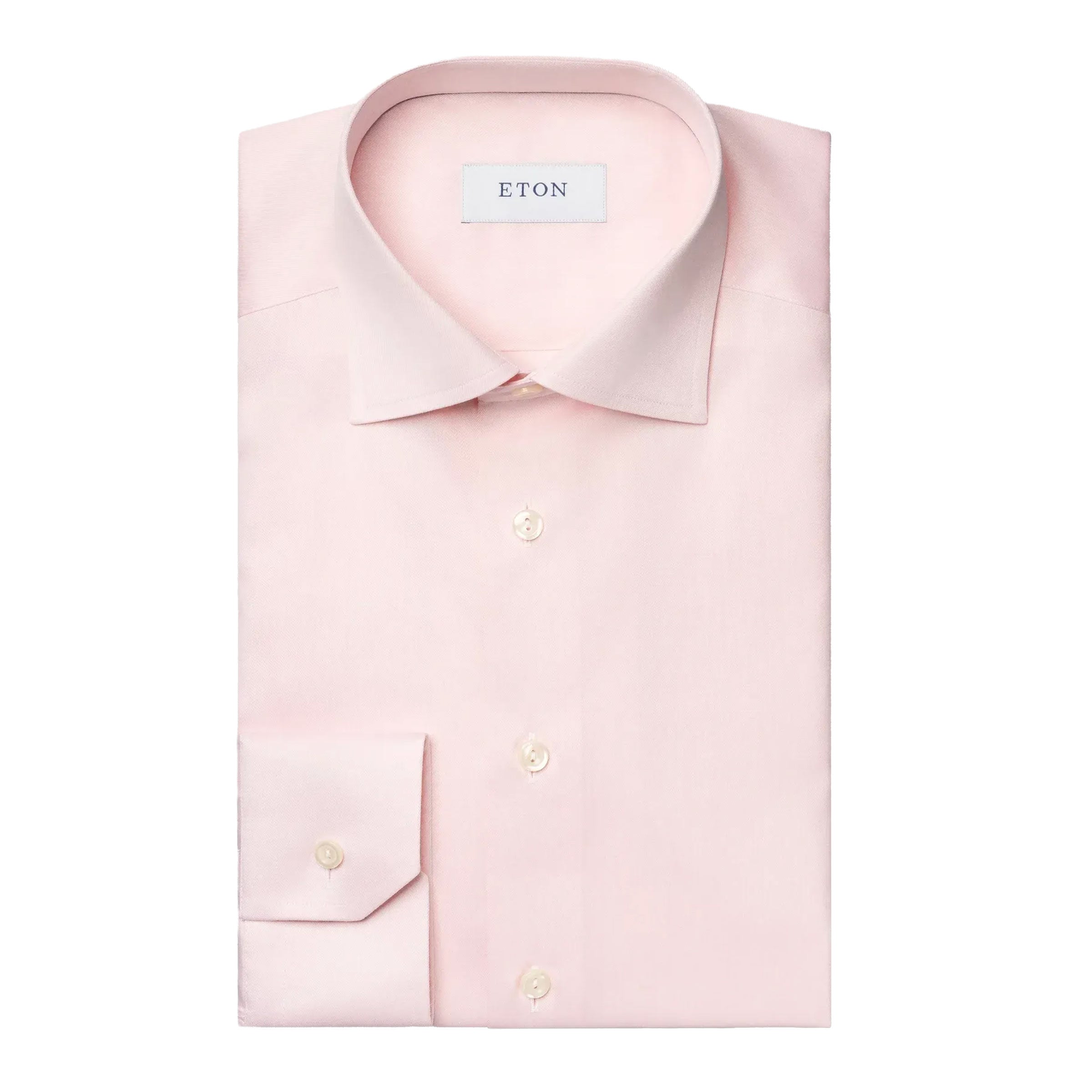 Eton - Pink End on End Breeze Poplin Shirt Slim Fit Shirt L/S SHIRTS Eton