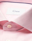 Eton - Pink End on End Breeze Poplin Shirt Slim Fit Shirt L/S SHIRTS Eton