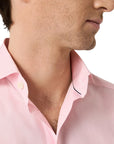 Eton - Pink End on End Breeze Poplin Shirt Slim Fit Shirt L/S SHIRTS Eton