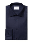 Eton - Navy Houndstooth King Twill Cotton Contemporary Fit Shirt L/S SHIRTS Eton