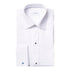 Eton - White Plissé Black Tie Slim Fit Tuxedo Shirt L/S SHIRTS Eton