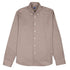 Fedeli - Brown Houndstooth 'Alberto' Cotton & Lyocell Flanel Shirt L/S SHIRTS Fedeli