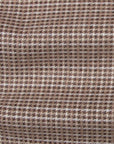 Fedeli - Brown Houndstooth 'Alberto' Cotton & Lyocell Flanel Shirt