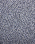 Fedeli - Blue Melange 'Ande' Cable Knit Alpaca Wool Zip Neck Sweater