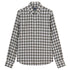Fedeli - White and Green Check 'Alberto' Cotton & Lyocell Flanel Shirt L/S SHIRTS Fedeli