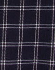 Fedeli - Navy and Cream Check 'Alberto' Cotton & Lyocell Flanel Shirt