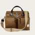 Filson - Dark Tan 24 Hour Tin Cloth Briefcase LUGGAGE FILSON
