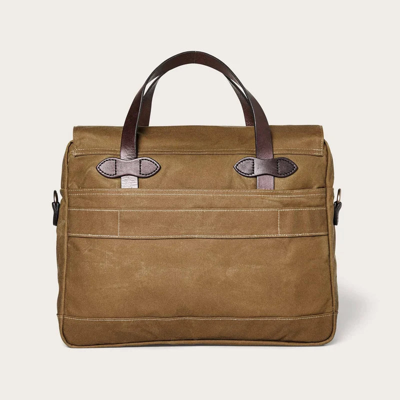 Filson - Dark Tan 24 Hour Tin Cloth Briefcase