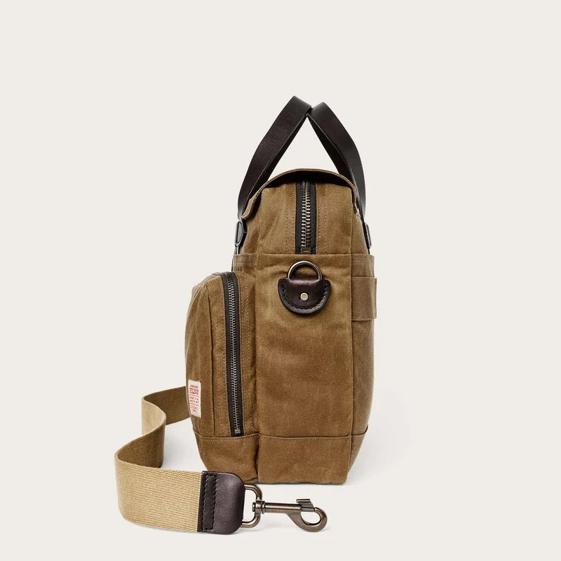 Filson - Dark Tan 24 Hour Tin Cloth Briefcase