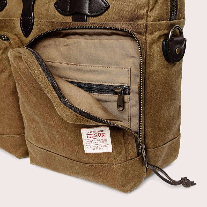 Filson - Dark Tan 24 Hour Tin Cloth Briefcase
