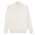 Fedeli - Linen Beige Paul Giza Organic Cotton Quarter-Zip Sweater KNITWEAR FEDELI