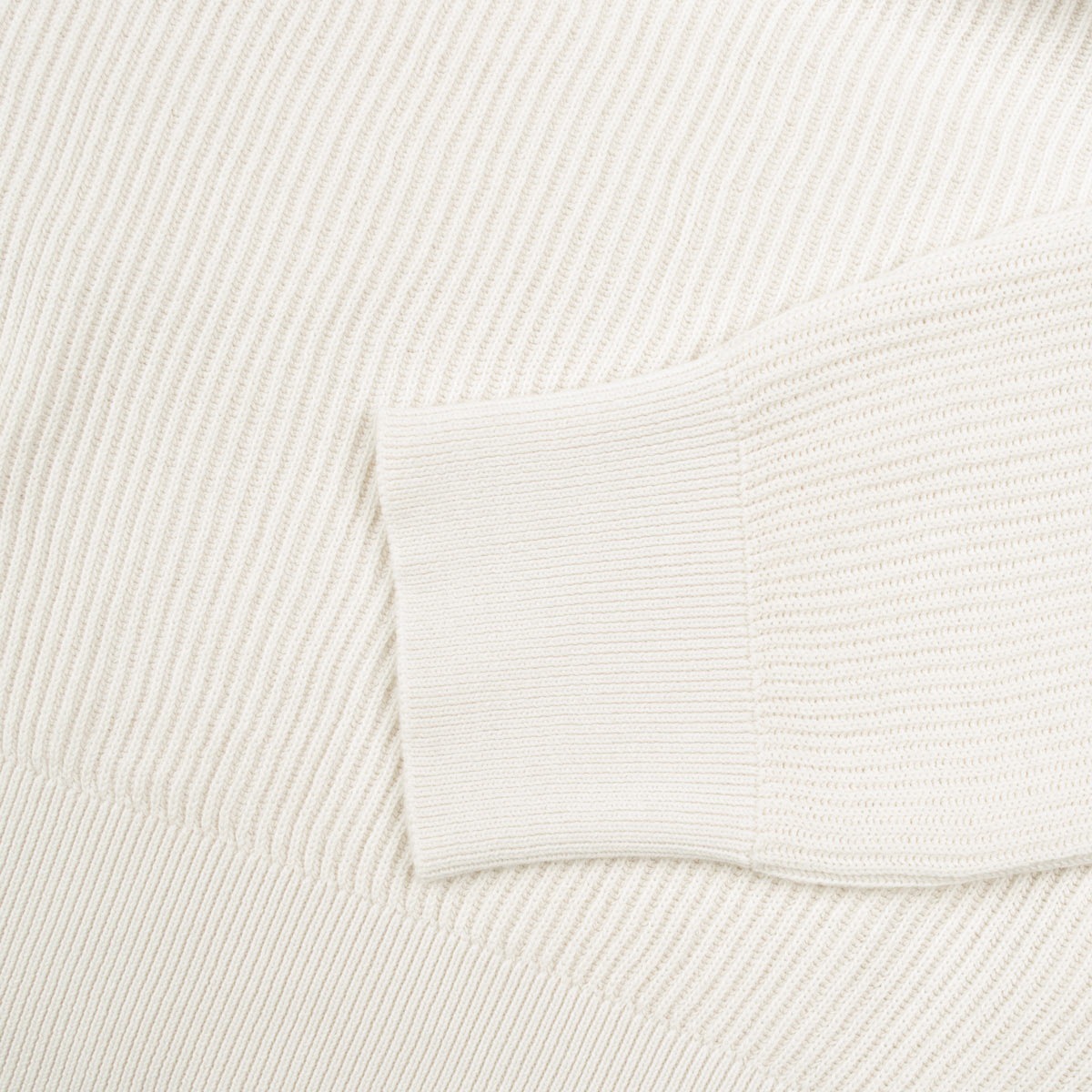 Fedeli - Linen Beige Paul Giza Organic Cotton Quarter-Zip Sweater