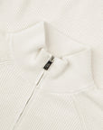 Fedeli - Linen Beige Paul Giza Organic Cotton Quarter-Zip Sweater