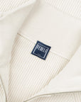 Fedeli - Linen Beige Paul Giza Organic Cotton Quarter-Zip Sweater