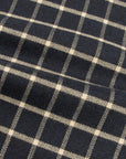 Fedeli - Navy Check 'Alberto' Slim Fit Brushed Cotton Long Sleeve Shirt
