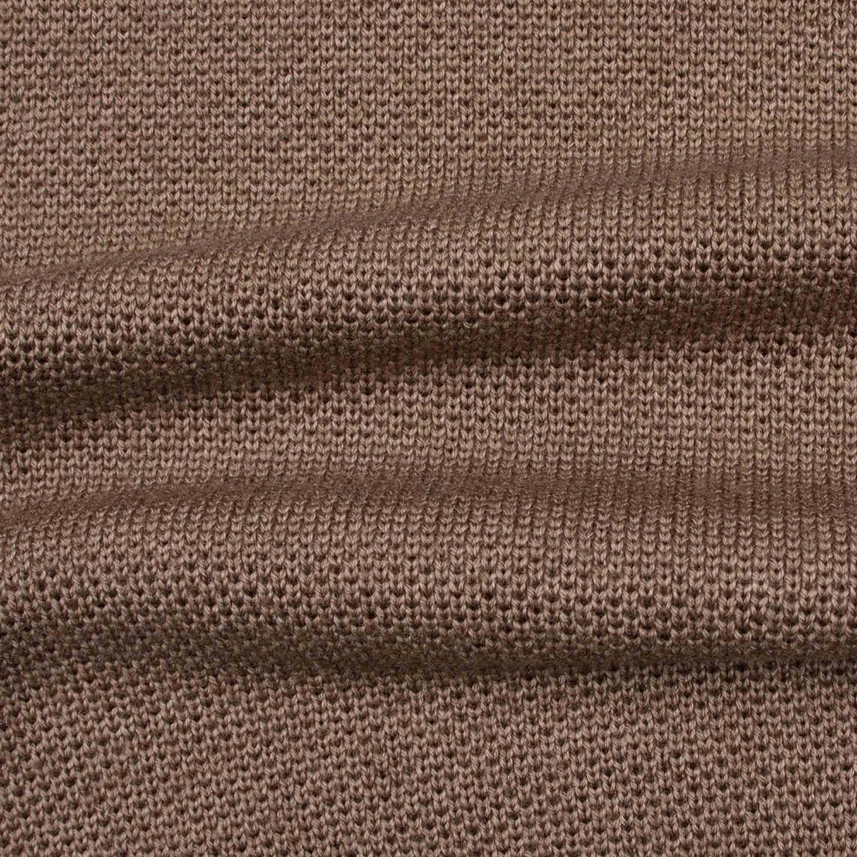 Fedeli - Sienna Beige 'Flavonio' Virgin Wool Half Zip Sweater